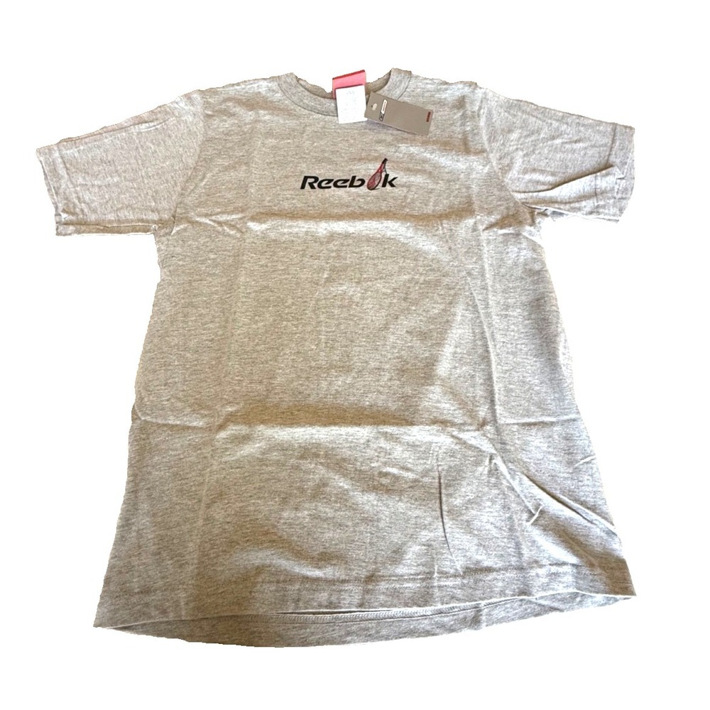 Reebok Women's Tennis Logo T-Shirt; Gray; Size Large; NWT